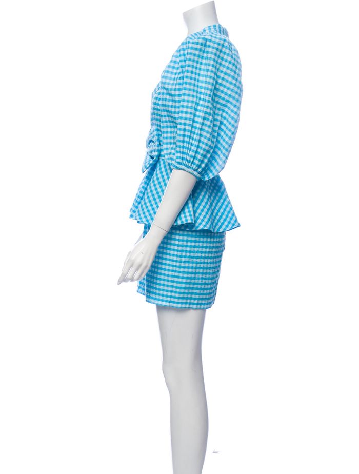 Robe bouffante robe bleu vichy taille 36 - photo numéro 4