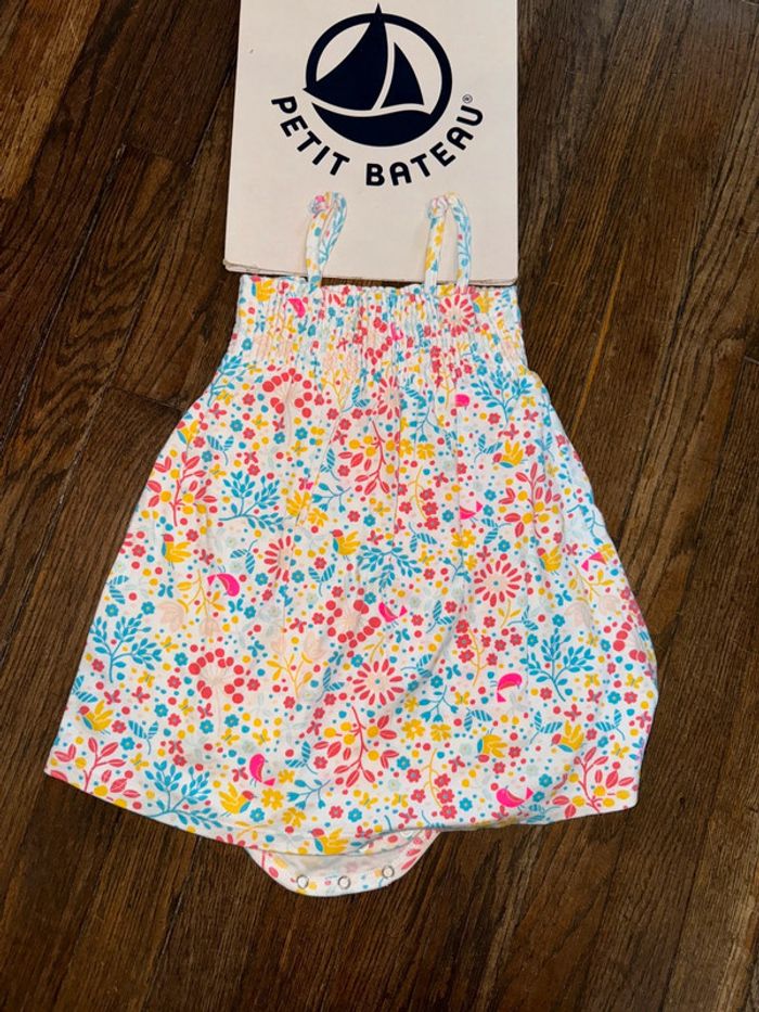 Robe avec body intégré petit bateau 18 mois