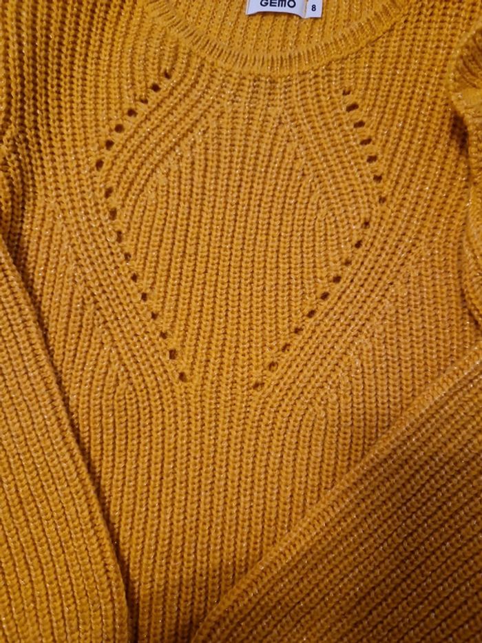 Pull fille moutarde - photo numéro 2