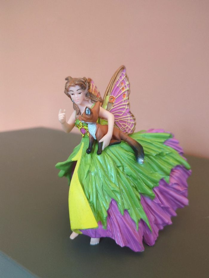 Papo - Figurine Elfe Cavalière au Renard