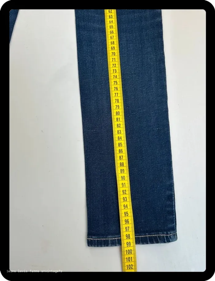 Jean Levi's Femme Slimming Skinny - Marine - Taille W27 L30 - Très Bon État - Léger Défaut - NJ391 - photo numéro 11