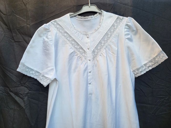 Robe de pyjama longue satinée, made in France 🇨🇵 - photo numéro 2