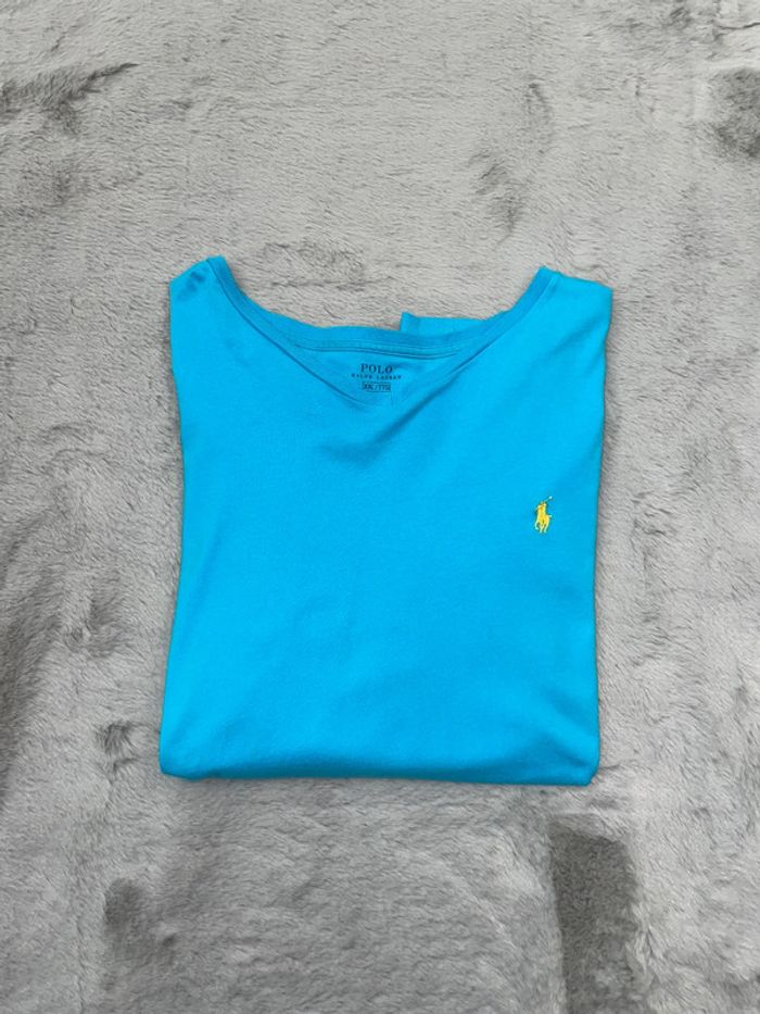 T-shirt Ralph Lauren Logo brodé jaune - Taille XXL