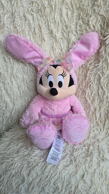 Peluche disney minnie lapin pâques 2022 disneyland paris