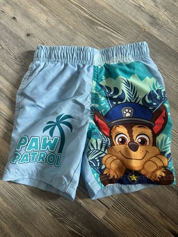 Short de bain garçon bleu pat patrouille