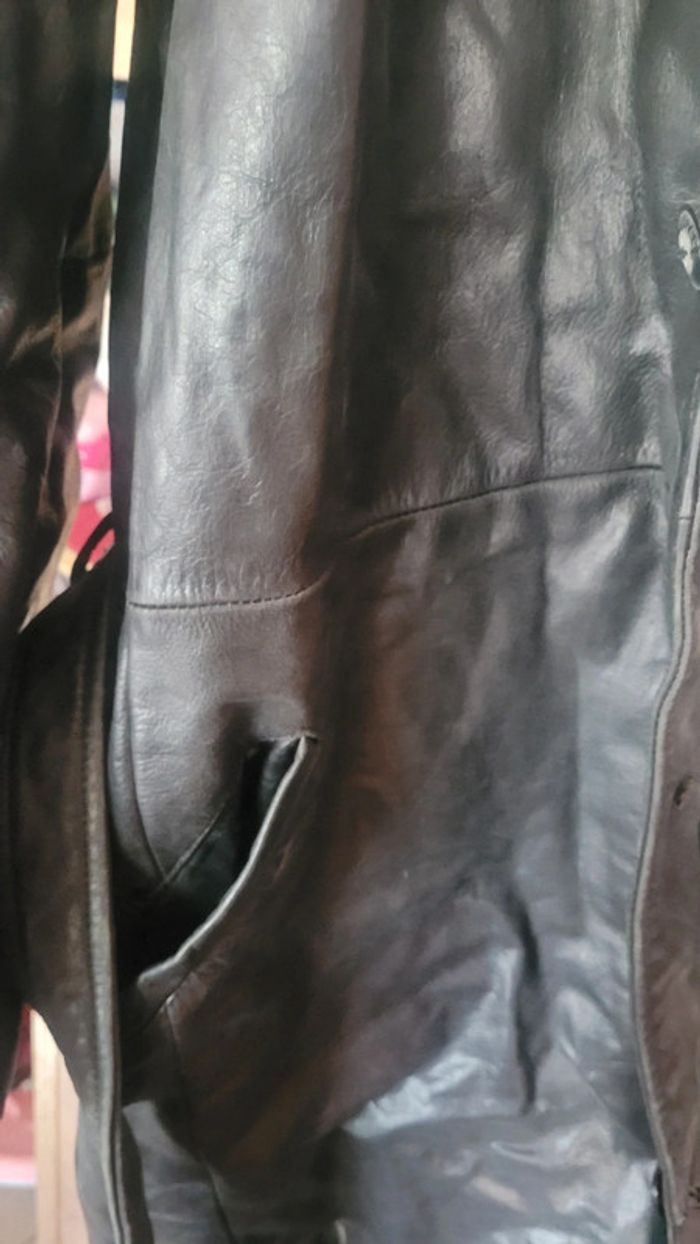 Manteau cuir long - photo numéro 3