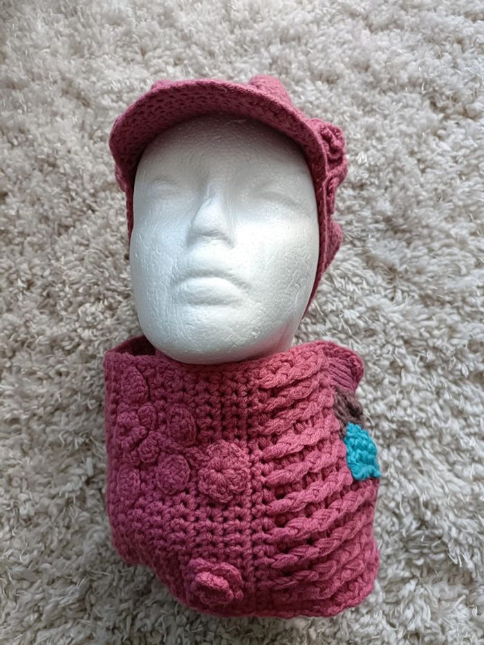 Ensemble écharpe et casquette pour enfant en TU - photo numéro 3