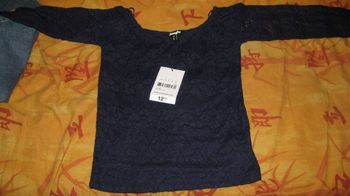 tee shirt dentelle neuf