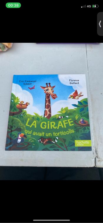 Livre la girafe qui avait un torticolis