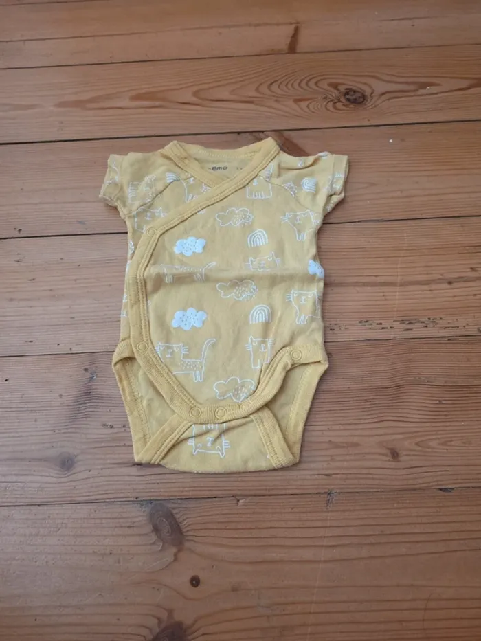 Lot de 8 bodies manche courte en coton - photo numéro 7