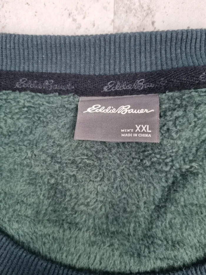 Sweat Eddie Bauer vert bouteille – Taille XXL Hommes (mesures en photos) - photo numéro 6