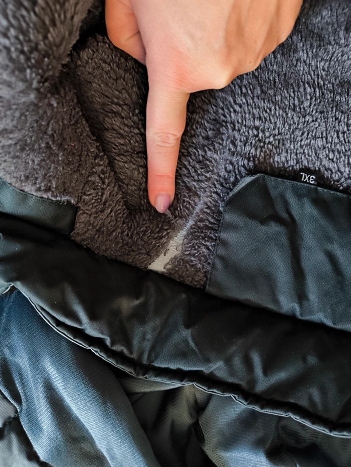 Veste matelassée noire et grise - Taille 3XL - Chaude et confortable 🧥 - photo numéro 5