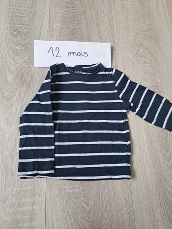 T-shirt manches longues 12 mois