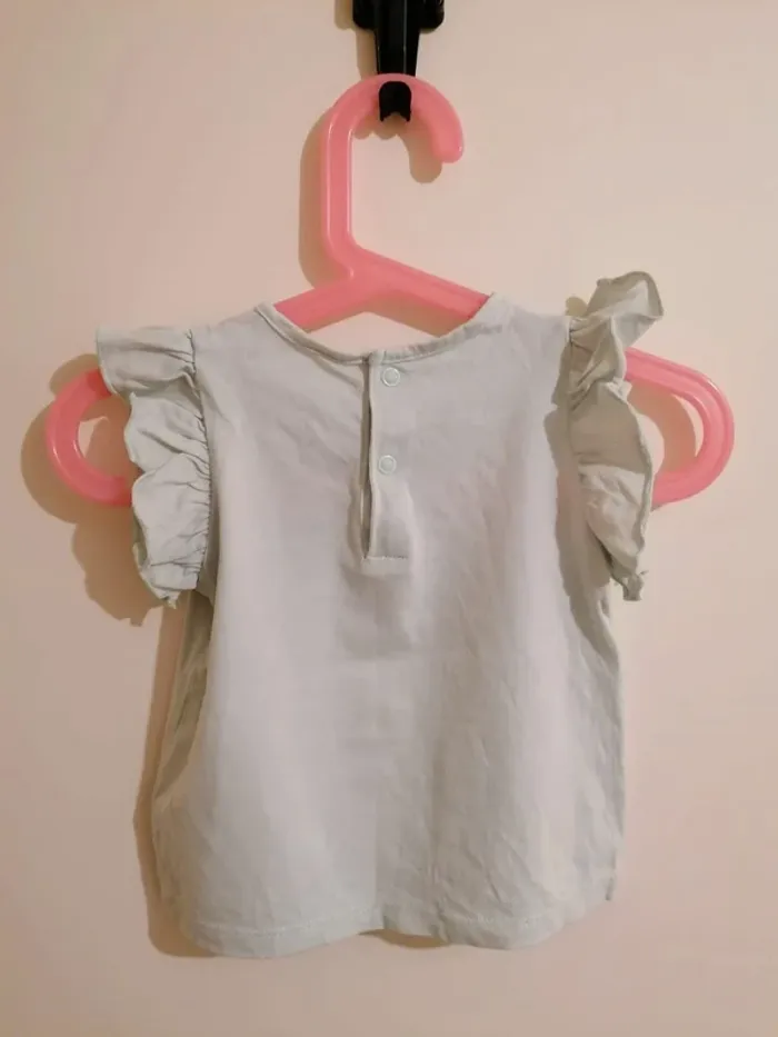 Lot tee-shirt fille été 12 mois - photo numéro 3