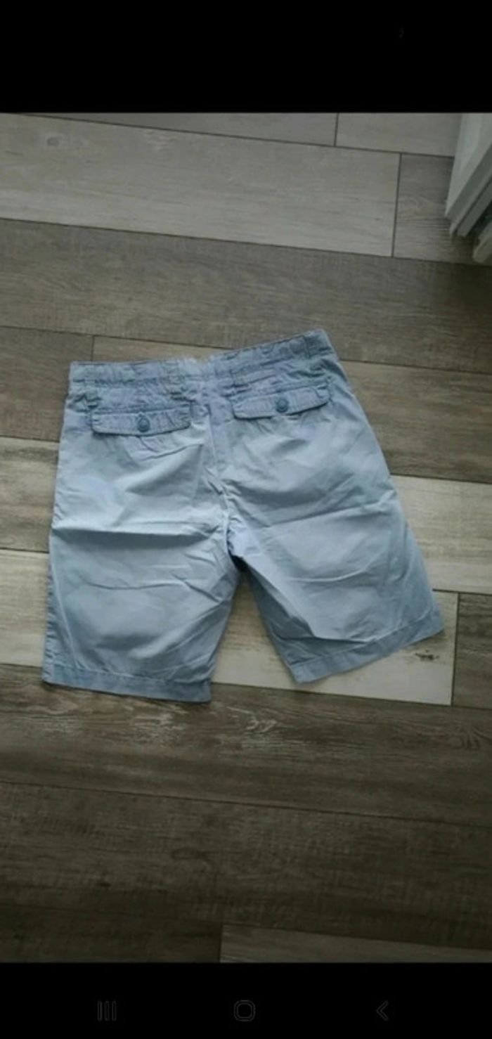 Short bleu turquoise/gris en coton - Celio - taille 36 - photo numéro 5