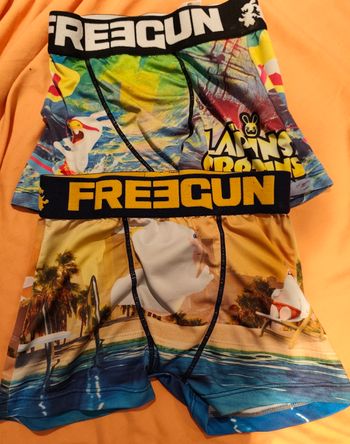Caleçons Freegun garçon Lapins Crétins