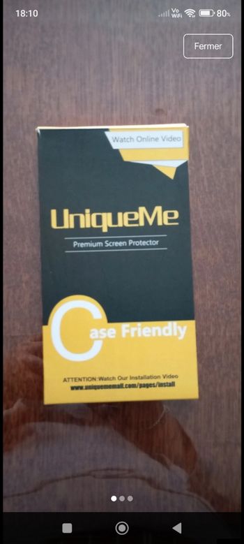 Verre de protection portable 