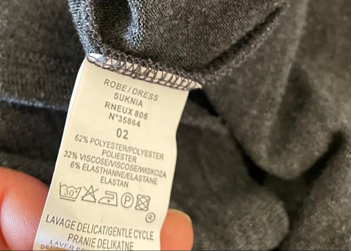 Robe Jacqueline Riu grise évasée – Taille 2 (S/M) Style Casual Élégant - photo numéro 9