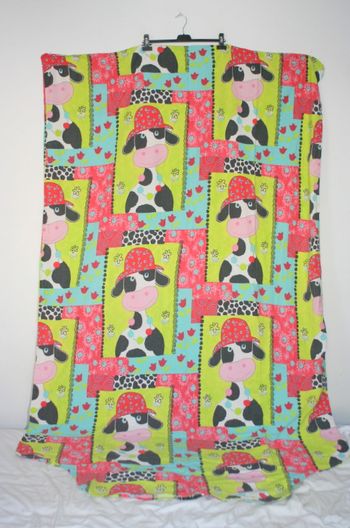 Parure Housse de couette 1 personne Vache