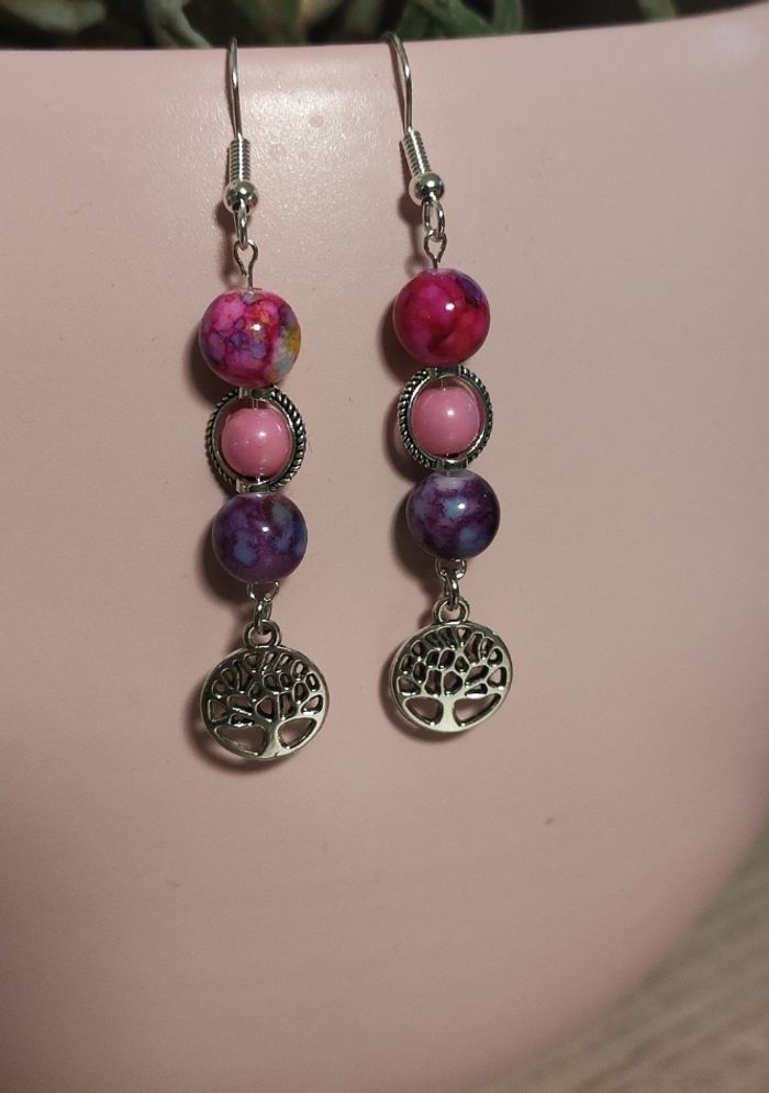 Boucles d'oreilles pendantes - photo numéro 2