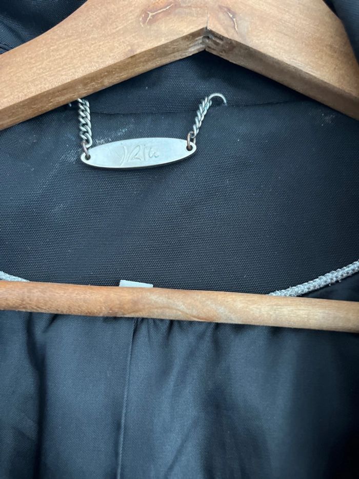 Manteau trench noir femme épais 42 - photo numéro 3