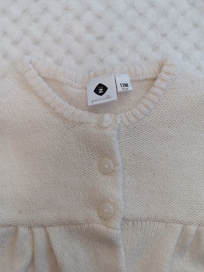 🔸Gilet Z Grain de Blé - 12 Mois🔸 - photo numéro 2