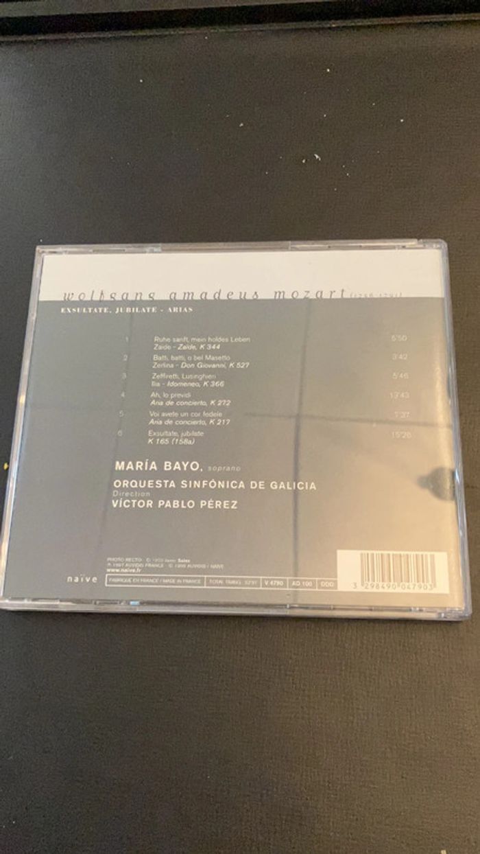 CD. Maria Bayo. Mozart. - photo numéro 2