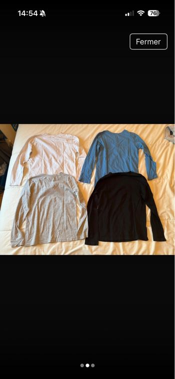 Lot T-shirt manches longues