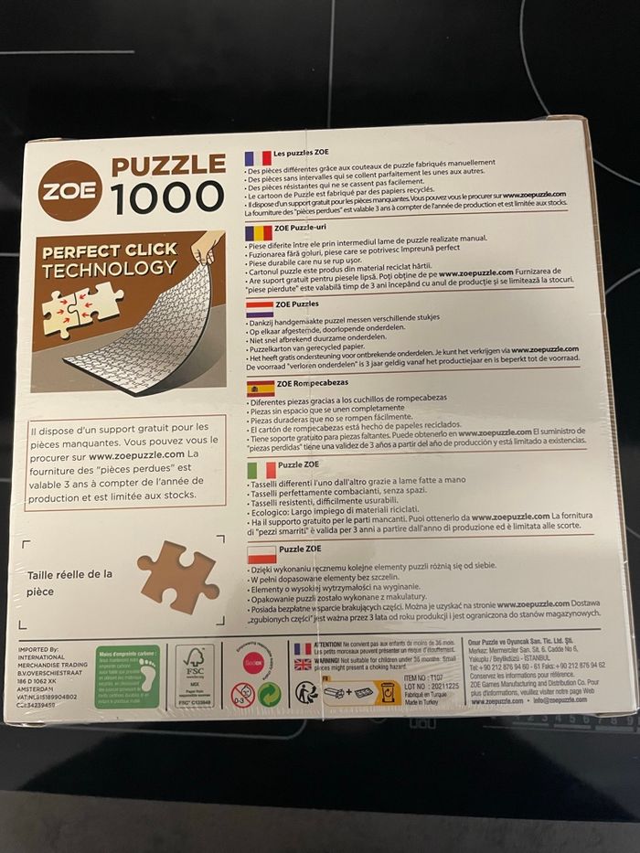 Lot de 3 puzzles 1000 pièces neufs - photo numéro 8