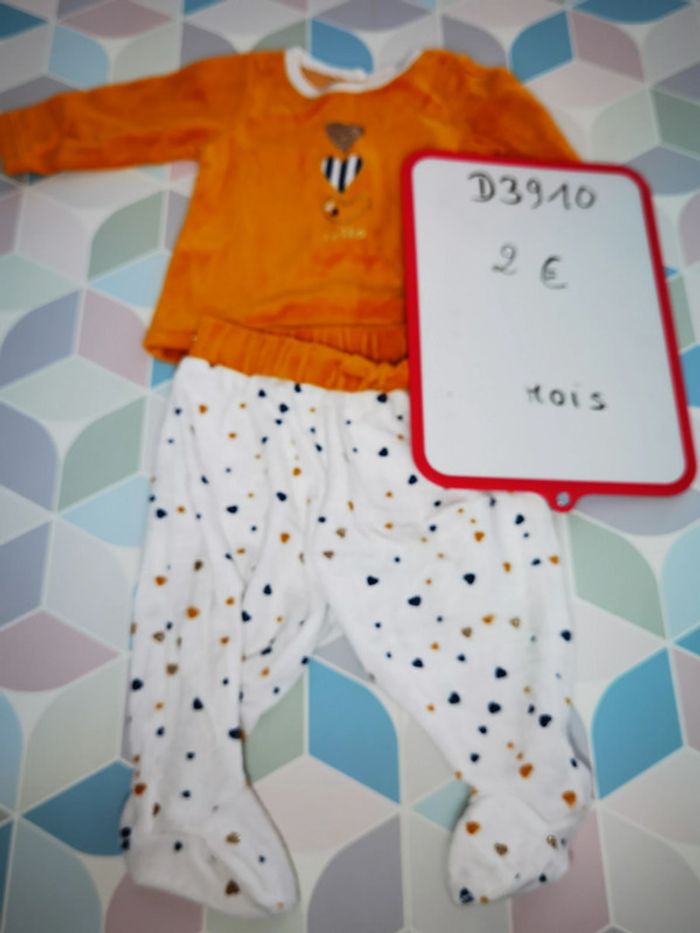 D3910 - pyjama fille 6 mois - photo numéro 3