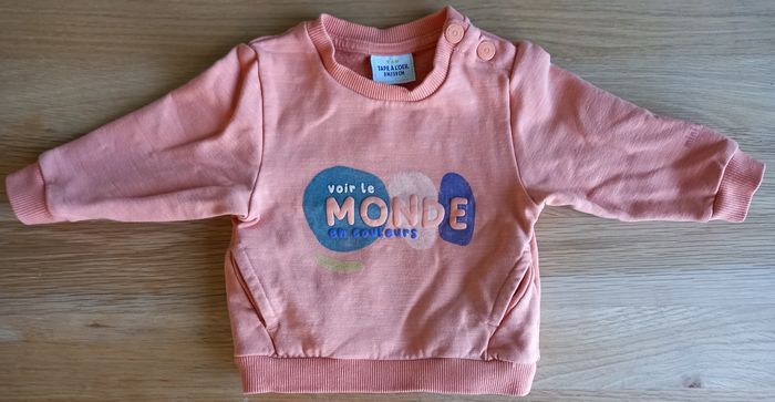 Sweat orange TAO 3 mois