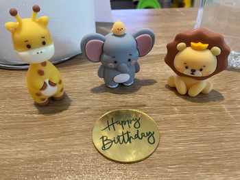 Figurine gâteaux anniversaire savane