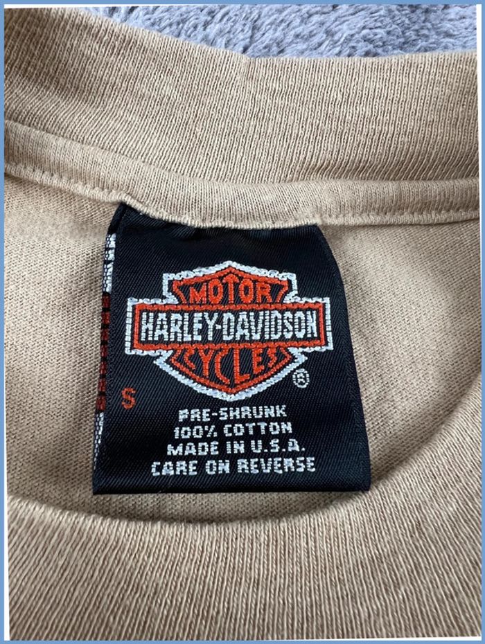 T-shirt Harley Davidson Beige – Taille S - photo numéro 5