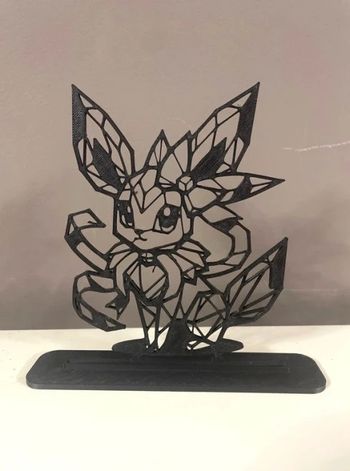 Pokémon Nymphalie - décoration géométrique avec support