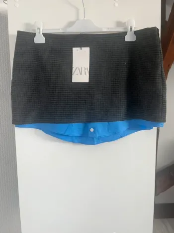 Mini jupe bi matière