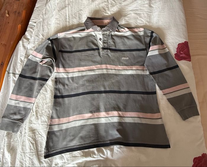 Polo gris multicolore TBS - Taille S