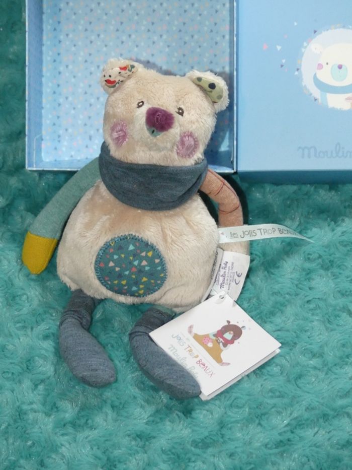Doudou ours Moulin roty les jolis trop beaux 🧸Neuf - photo numéro 2