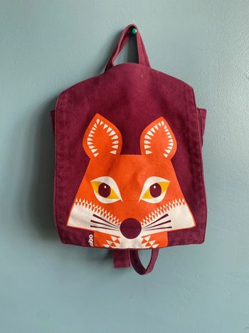 Sac à dos renard coq en pâte