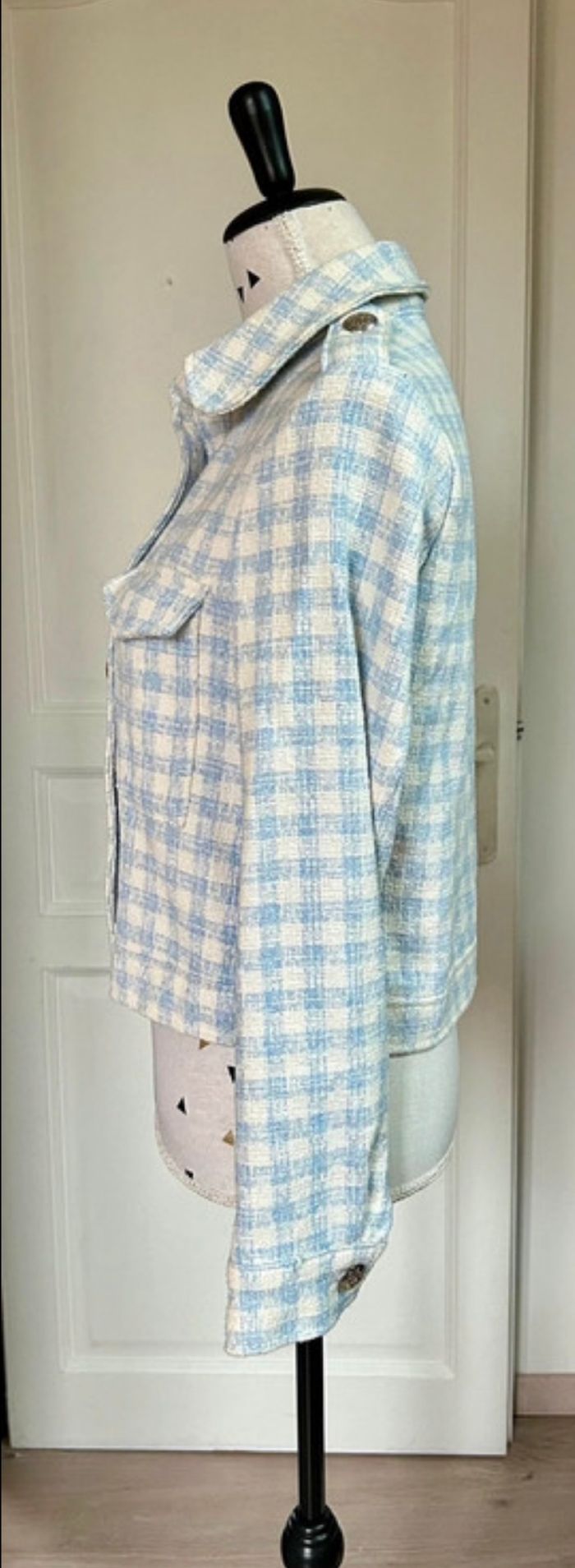 Veste à carreaux Zara - photo numéro 4
