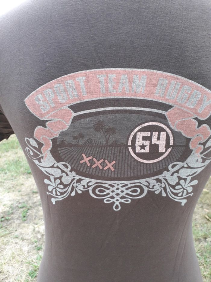 64 tee-shirt marron taille M = 38 - photo numéro 4