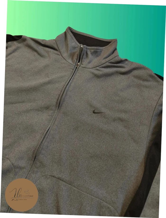 Veste zippée Nike Vintage avec Logo Brodé et écriture brodé arrière - photo numéro 3
