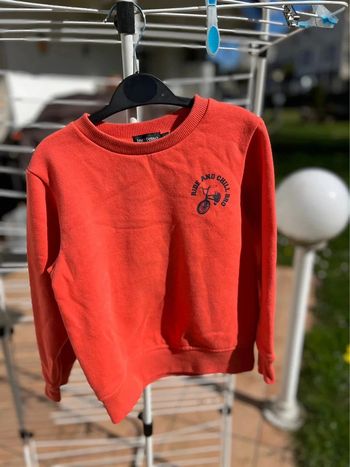 Pull in extenso 6 ans orange