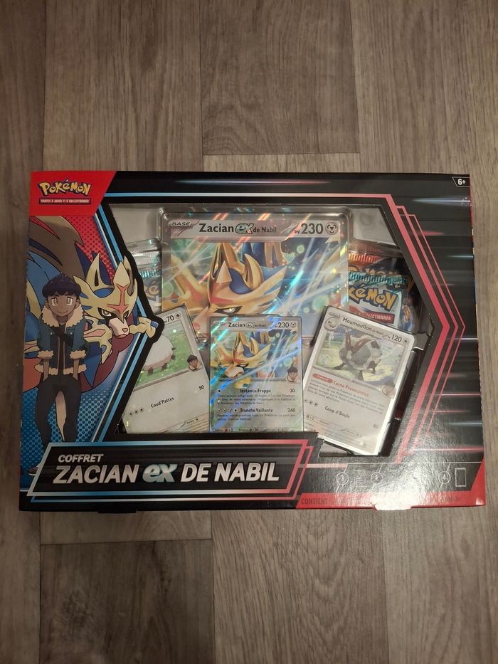 Coffret pokemon  zacian ex de nabil