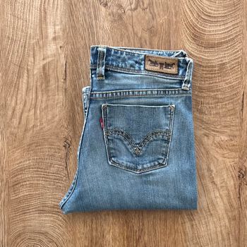 Jean/pantalon bleu Levi's 627 Straight Fit, femme, taille : W 30 L 32 (40 taille française)