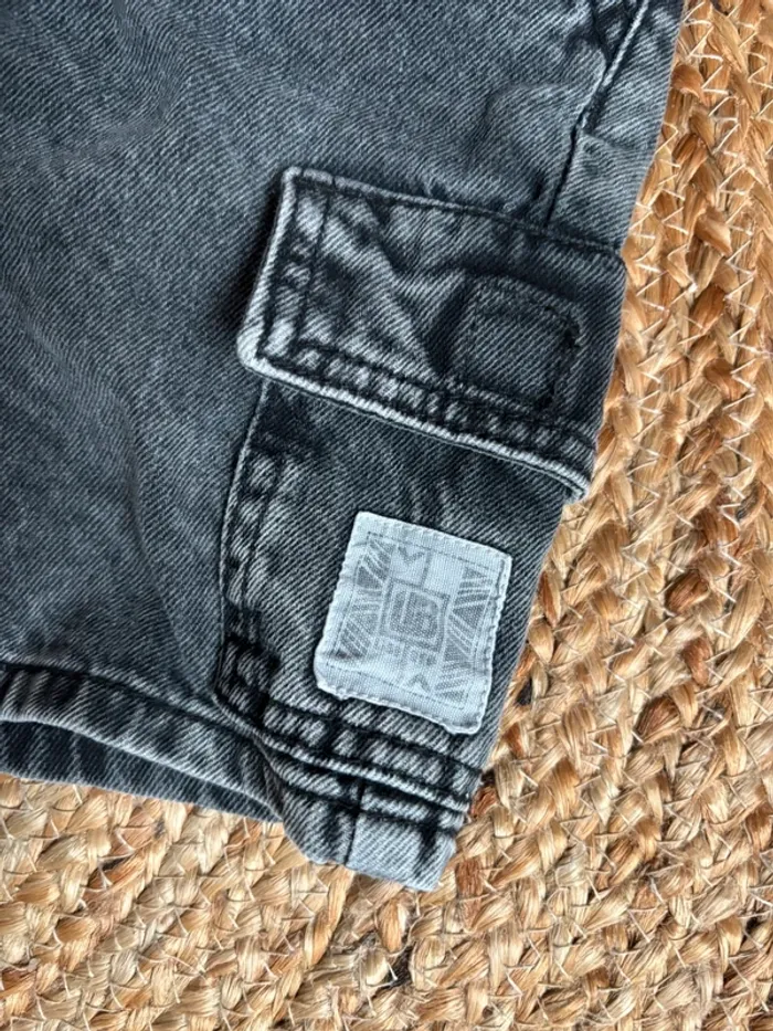 Short en jean liberto 5 ans tbe gris délavé - photo numéro 2