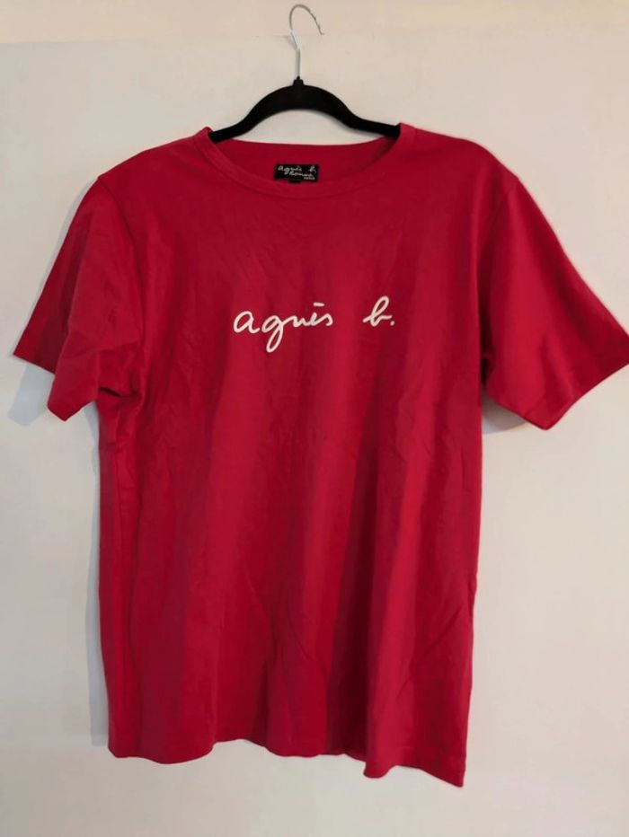 T-shirt en coton avec impression Agnès b