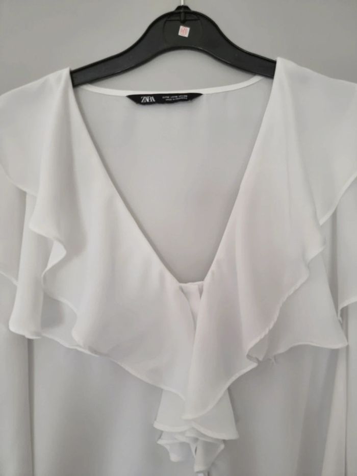 Chemisier blanc - Zara - Taille M - photo numéro 2