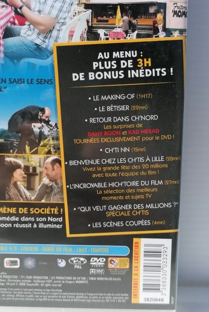 Dvd Bienvenue chez les ch'tis  (Kad Merad, Danny Boon) - photo numéro 3