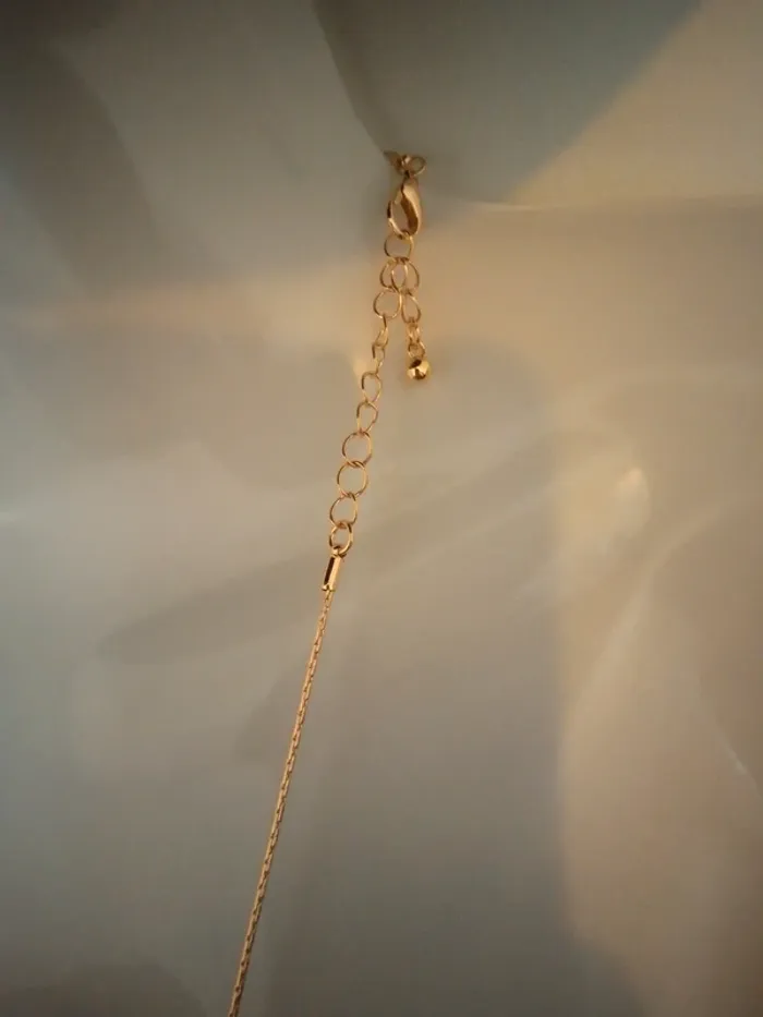 Collier sautoir ronds dorés neuf - photo numéro 4