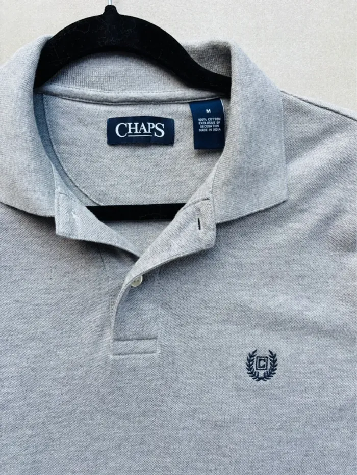 Magnifique polo homme Chaps gris neuf - photo numéro 2